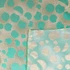 Half Moon Brocade in Aqua & Gold - Per ¼ Metre