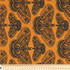 Black Butterflies on Saffron - 100% Cotton
