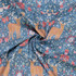 Joy To The World: Reindeers & Nutcrackers on Blue - 100% Cotton