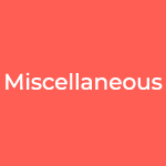 Miscellaneous