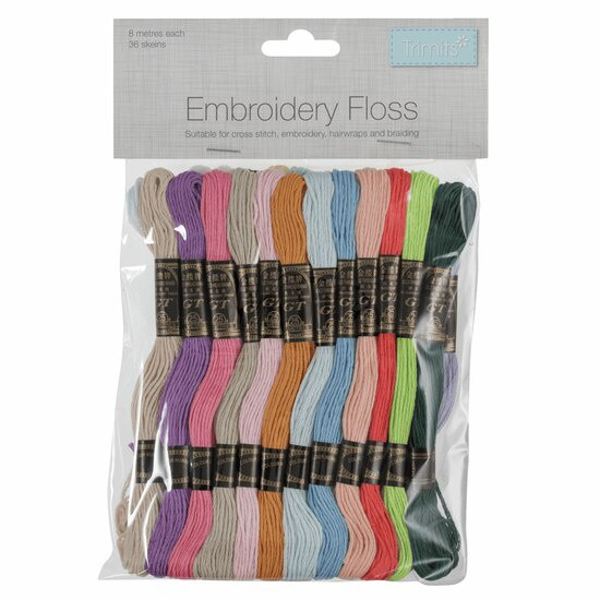 Embroidery Thread Pack (36pcs) - Pastel - Vibes & Scribes