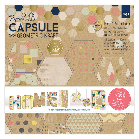 Capsule Geometric Kraft (36pcs) - 6