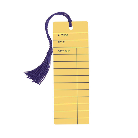 Bookmark Library Card Vibes & Scribes