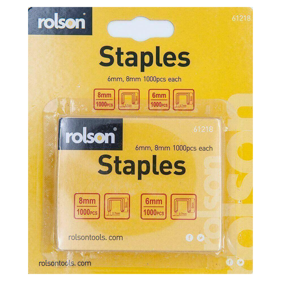Rolson Staple Gun Refills (2000pcs)