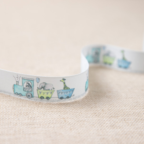 Animal Train Ribbon (25mm) - Per Metre - Vibes & Scribes