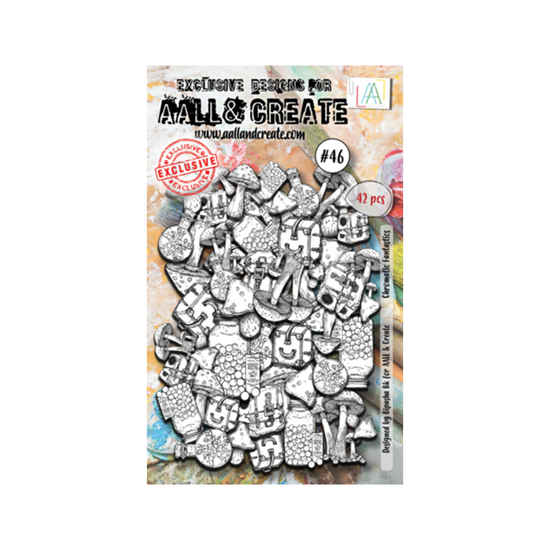 Die-Cut Ephemera (42pcs) - Chromatic Fantasies - Vibes & Scribes