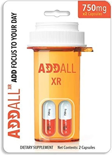 Addall XR Brain Boost Supplement 750 mg/Capsule