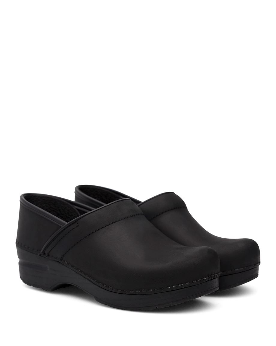 Black Oiled Leather Professional Footwear - Culinary Classics