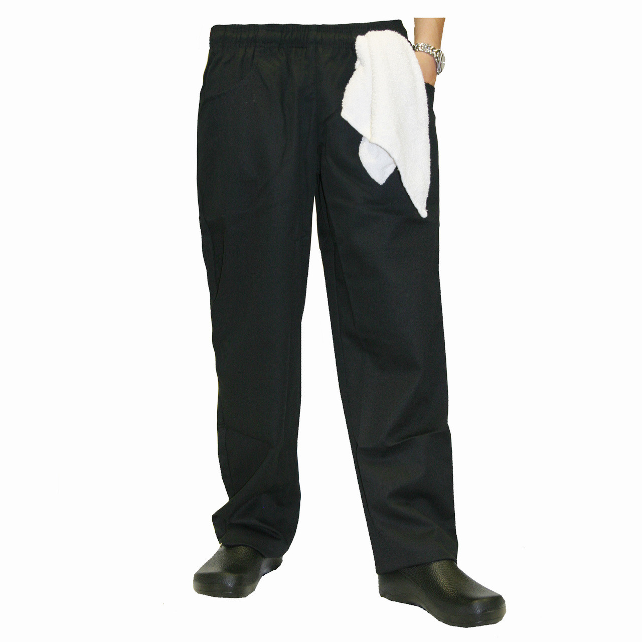 Womens Chef Pant Black Culinary Classics