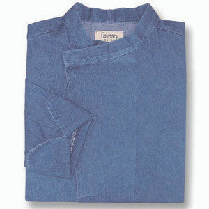 Tunic Chef Coat in Blue Denim