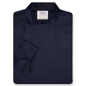 Tunic Chef Coat in Navy Twill with Left Sleeve Pocket