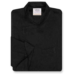 Milan Chef Coat in Black Egyptian Cotton