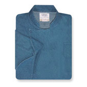 Royal Chef Coat in Blue Denim w/ denim hand-crafted buttons