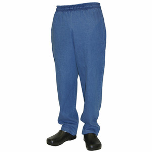 Classic Chef Pants in 100% Cotton Blue Denim, 7101-3148
