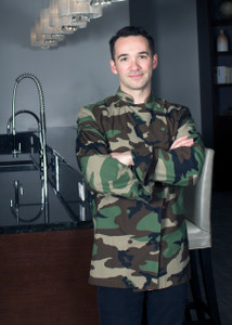 Camo Chef Coat Front