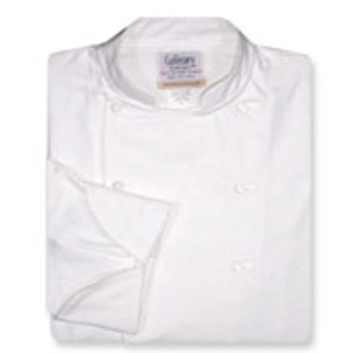 Contempo Coat in White Midweight Cotton with Sleeve Pocket