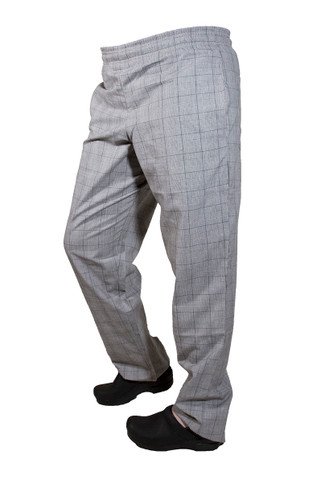 Classic Chef Pants in 100% Black Cotton Twill, 7101-3179