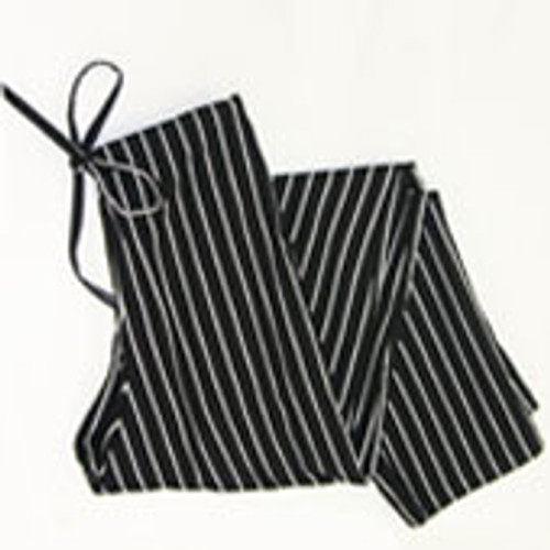 Scrub Chef Pants in 100% Cotton Black and White Pinstripe Scrub Chef Pants in 100% Cotton Black and White Pinstripe