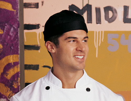 Beanie Cap in 100% Black Cotton Twill, 2015