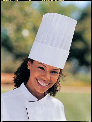 pleats in a chef hat