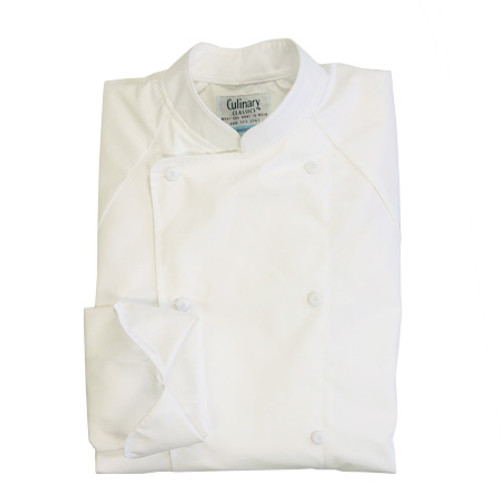 Raglan Chef Coat in White Poplin, 1070-5153-934 Raglan Chef Coat in White Poplin, 1070-5153-934