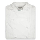 Contempo Coat in White Midweight Cotton with Short Sleeves