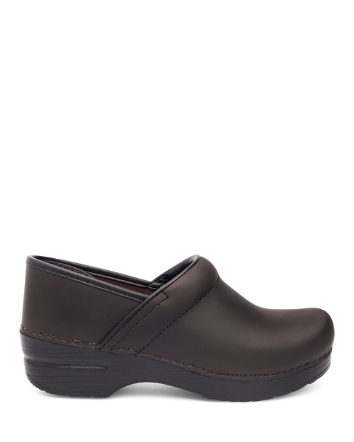 Dansko Professional Antique Brown/Black Leather Clog, D9134