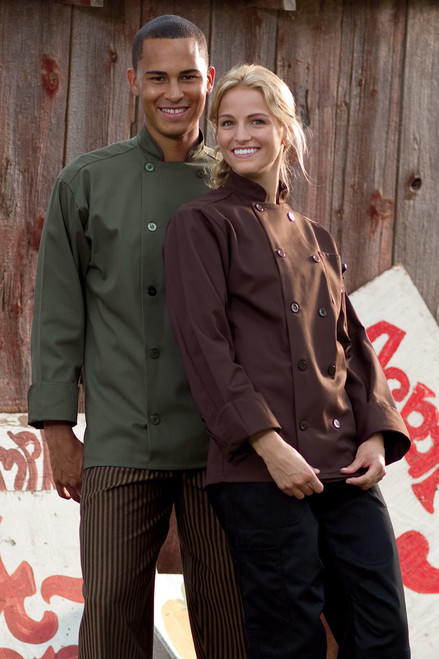 Orleans Chef Coat in Brown, UN1002_Brown