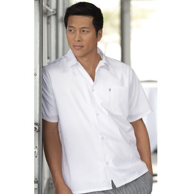 Utility Shirt in White Poplin, UN4911