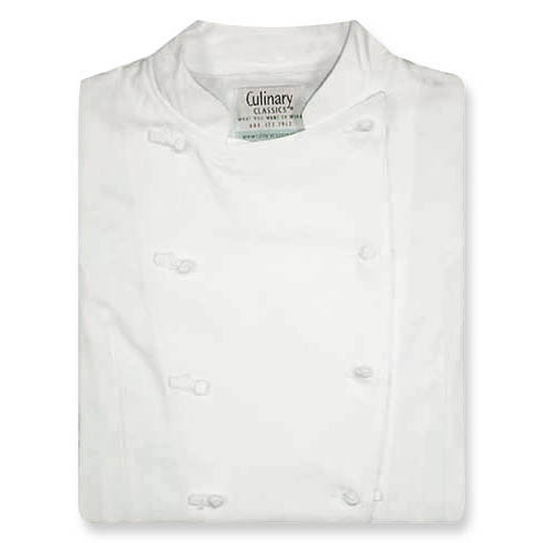 Women's Traditional Coat in White with Short Sleeves, 1035534