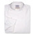 Contempo Coat in White Midweight Cotton with Sleeve Pocket
