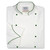 Contempo Coat in White Midweight Cotton with Spruce Accents 1036535