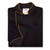 Contempo Coat in Black Soil-Release Twill with Antique Accents