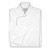 Milan Chef Coat in White Cotton with Gray Cording Milan Chef Coat in White Cotton with Gray Cording
