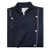 Corded Chef Coat in Navy Cotton Twill with White Accents Corded Chef Coat in Navy Cotton Twill with White Accents