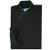 Imperial Chef Coat in Black Poplin with Teal Cording, 1040/910 Imperial Chef Coat in Black Poplin with Teal Cording, 1040/910