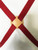 Leather center for adjustable cross back