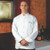 Mandarin Chef Coat in White Egyptian Cotton, 1333001