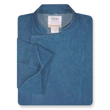 Epicurean Chef Coat in Blue Denim