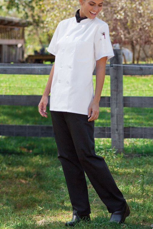 Women's Chef Pants in Black, UN5005_Black