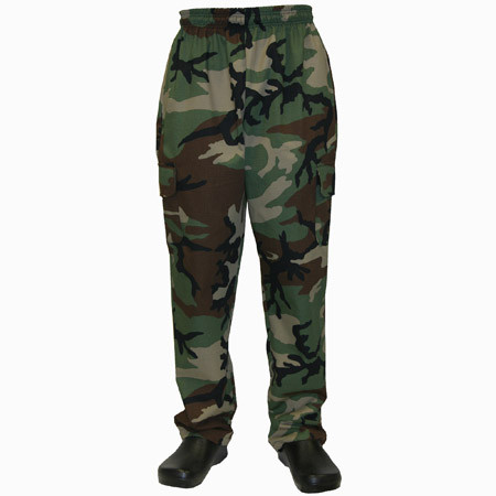 Cargo Chef Pants in Camouflage, 7120-883