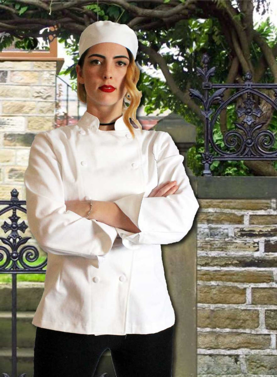 Women's Contempo Traditional Chef Coat Jacket