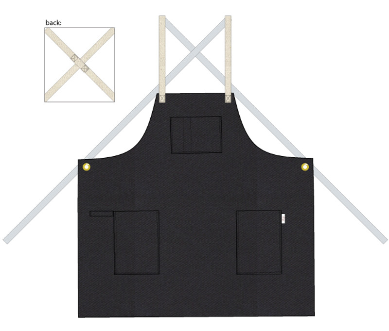 Cross-back Apron – Cate Paper Co.