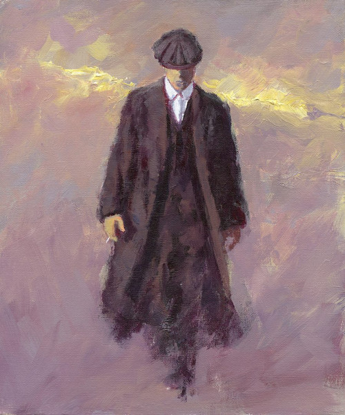 Heaven Can Wait is a limited edition print of the painting by Scottish artists Alexander Millar. It reminded hime of the film with Warren Beatty. With the title in mind, the clouds took on the appearance of angels' wings on his back.