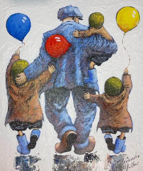 The Four Musketeers is an original oil painting by Alexander Millar.