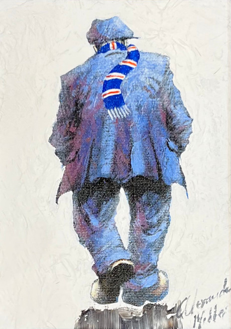 On Our Way to Ibrox is an original oil painting by Alexander Millar