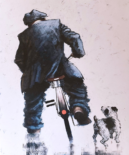 Give Us A Lift is a very rare, signed limited edition print of the original oil painting by Alexander Millar.