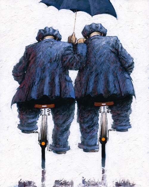 Under My Umbrella is a signed, limited boutique edition print is based on the original painting by Scottish artist Alexander Millar. Under My Umbrella is a signed, limited boutique edition print is based on the original painting by Scottish artist Alexander Millar.