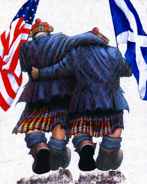 Brothers in Arms is a limited edition print of the painting by Scottish artist Alexander Millar. Brothers in Arms is a limited edition print of the painting by Scottish artist Alexander Millar.