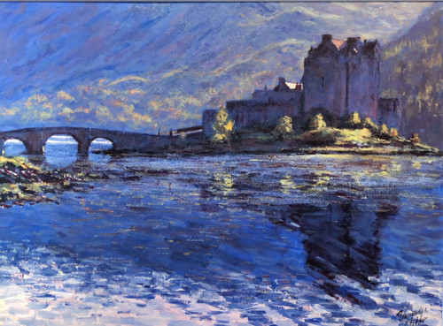 Eilean Donan Castle is a framed, signed, limited edition print of the original oil painting by Scottish artist Alexander Millar. Eilean Donan Castle is a framed, signed, limited edition print of the original oil painting by Scottish artist Alexander Millar.